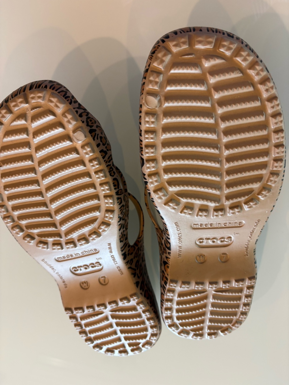 Animal Print Crocs Strappy Sandals, 7 - Picture 7 of 7